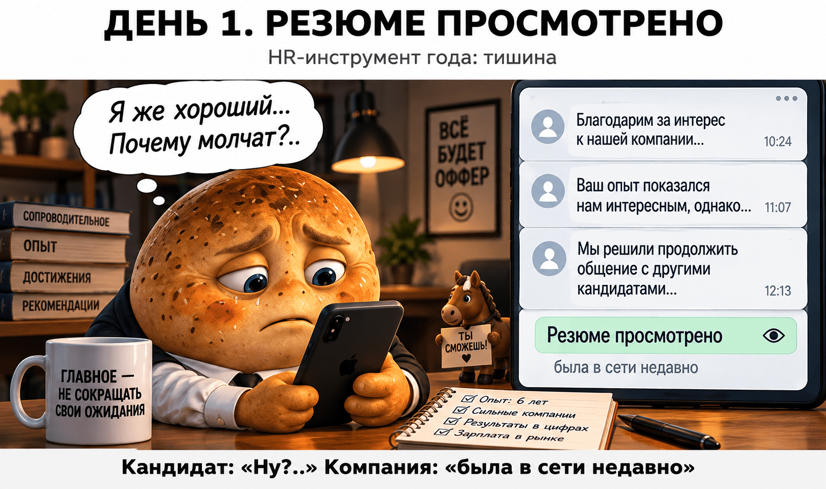 Я создал «идеального кандидата» и отправил его в 100 компаний. Вот где сломался найм